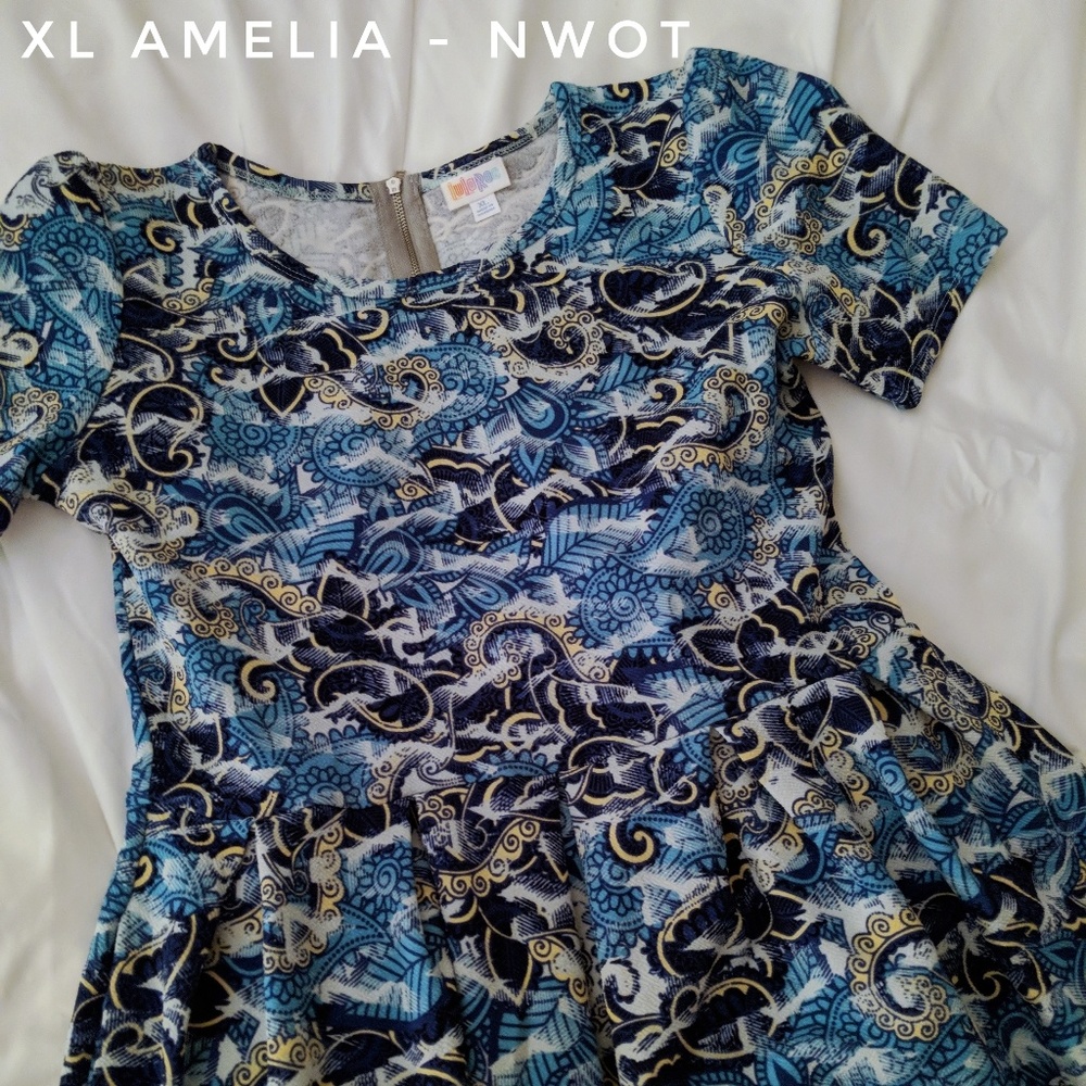 XL LuLaRoe Amelia pocket dress